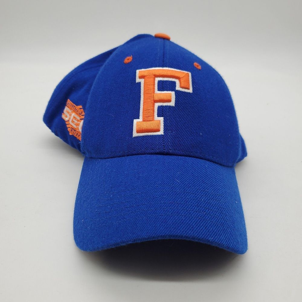 Florida Gators Strapback Hat Baseball Cap Blue SEC Football Logo Adjustable